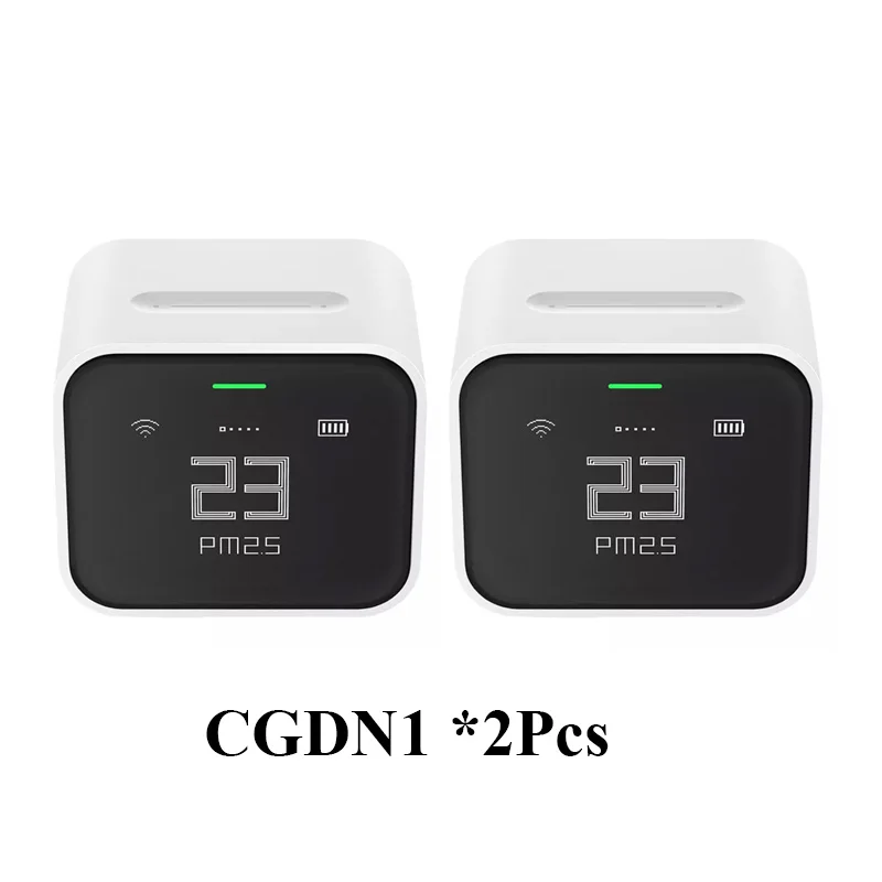 Qingping Smart Air Detector Lite CO2 PM2.5 PM10 Temperature Humidity Monitor Touch Screen Work With Mihome APP for Apple HomeKit