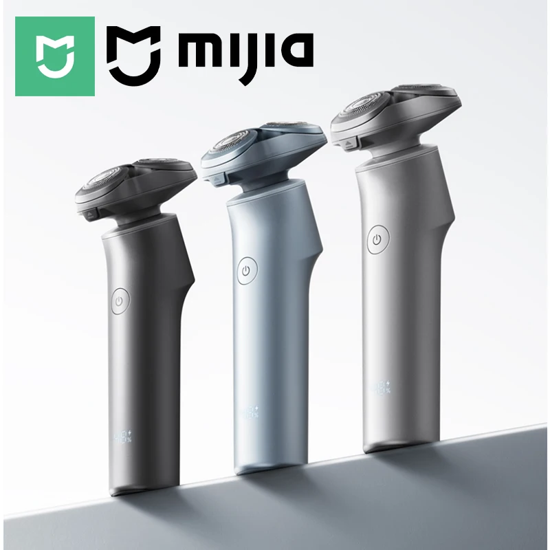 MIJIA Electric Shaver,Double Ring Three-blade Head,360° Floating Head,IPX7 Wet & Dry,Type-C,Long Battery Razor,Chinese Version