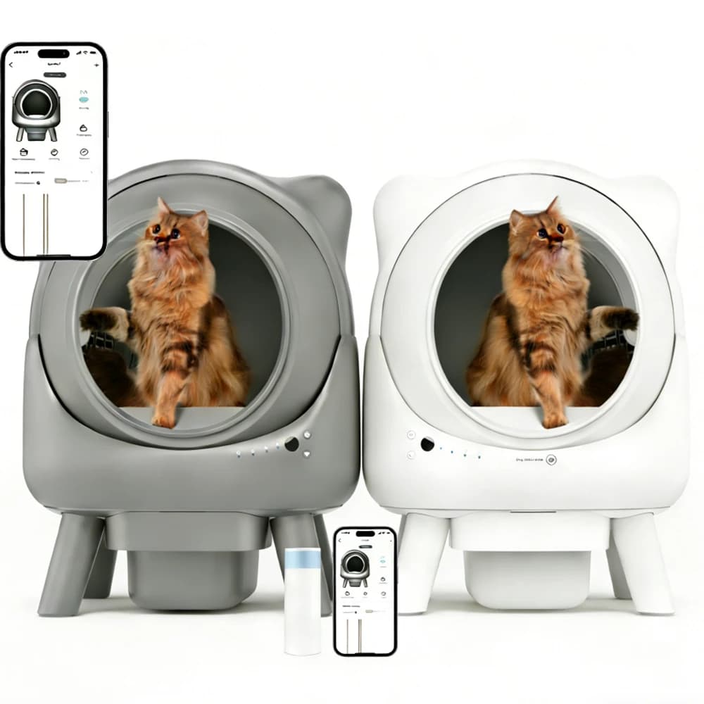 Amicura Cura X1 Large Space Smart Splash-proof Fully Automatic Robot Self-cleaning Cat Litter Box Toilet With App Remote Control